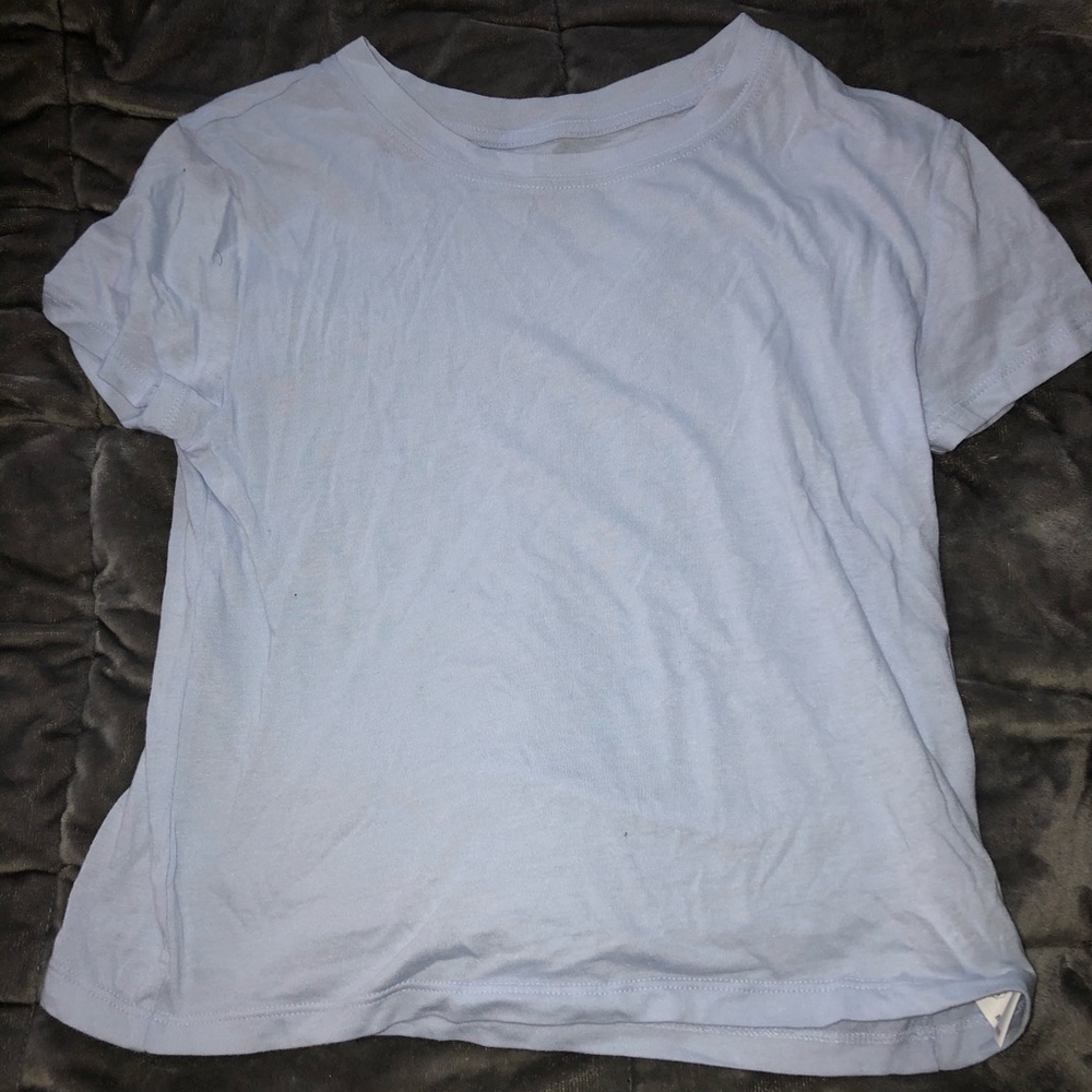 Light Blue Crop Top